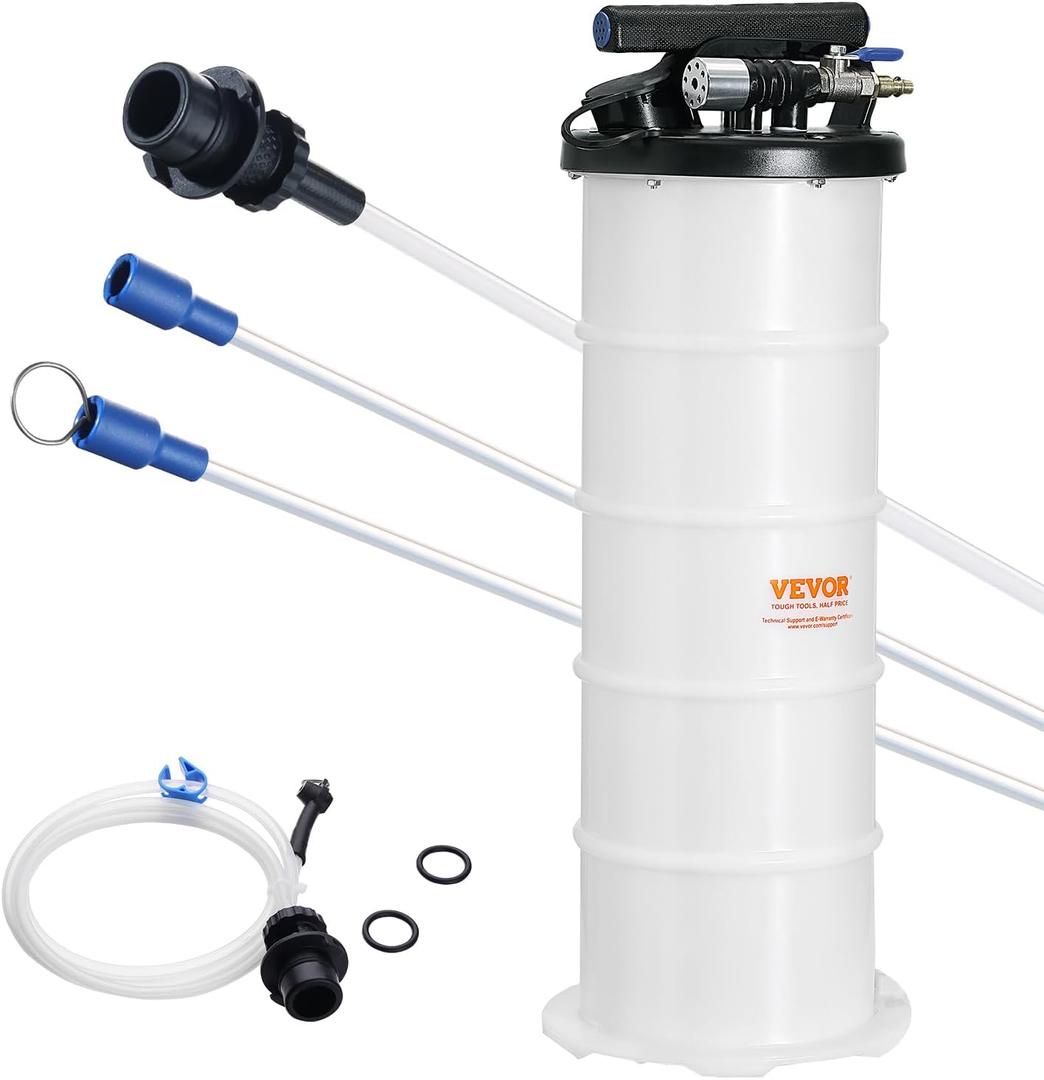 VEVOR 6.5L Pneumatic/Manual Oil Extractor Pump, Fluid Extractor Pump