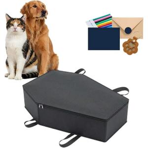 Pet Casket, Dog Casket, Casket for Dogs Burial, Pet Burial Box, Pet Burial Bag, Dog Coffin, Pet Caskets for Dogs, Cat Coffin for a Gentle Goodbye, Eco Friendly Dog Casket for Burial and Cremation(XS)