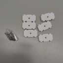 Weysat 6 Pcs Joiner Plates Set Closet Support Brackets Parts Shelf Organizer Joiner Plate Connectors for Shelf Organizer Grid Wall Clamps Grid Connectors