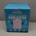 Stainless Steel Humidifier, 3L Warm Mist Humidifier, Easy Clean with Warm Steam Humidifier, Healthy Air Mist Humidifiers for Bedroom Living Room, with Sleep Mode and Auto-off Setting