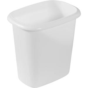 Rubbermaid Vanity Trash Can/Wastebasket 1.5-Gallons/6-Quarts White for Under Counter/Kitchen/Office/Bedroom/Bathroom