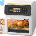 Air Fryer Oven, 8Qt Air Fry 8 Presets, Crispy Top, Bake, Grill Steaks, Bread, Bake Pizzas, French Fries, Reheats, Quick Meals, Digital Timer, Dishwasher Safe, Perfect for Small Contertop