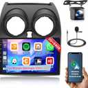 2+64GB Inefala for Nissan Rogue Sport Qashqai 2008-2013(Square Hazard Light Button) Android 13 Car Radio, 9 Inch Touchscreen Stereo Kit with Wireless CarPlay Android Auto WiFi FM/RDS GPS BT SWC