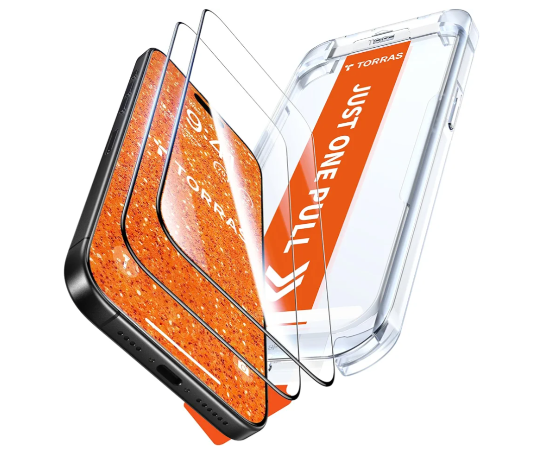 TORRAS for iPhone 17 Pro Max Screen Protector [12Ft MilitaryGrade Shatterproof] [9H+ Aerospace Tempered Glass] AntiScratch Full Coverage Fit Screen Protector 17 ProMax 6.9" 2Pack