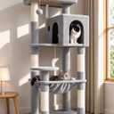 Globlazer Cat Tree Tower with Scratching Post for Indoor Cats, F53