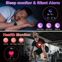 Smart Watch for Men Fitness Tracker: Bluetooth Waterproof Make Answer Call Digital Mens Watches Running Smartwatch for Android Phones iPhone Samsung Compatible Step Pedometer Sleep Heart Rate Monitor