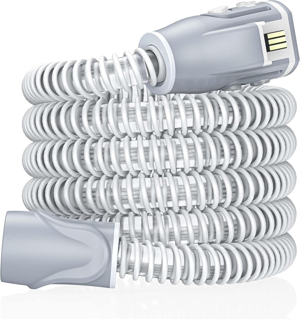 COMEBY VENTILATOR HOSE  CPAP Heating Hose Reusable CPAP Heated Hose Supplies (White)