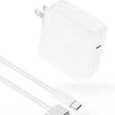 Charger for MacBook Air 13.6 15 inch Mac Book Pro 14 16 inch 2025 2024 2023 2022 2021 M5 M4 M3 M2 M1, Super Compact Power Adapter, 6.6FT USB C to Powerful Magnetic 3 Braided Cable, Original Quality (Sliver)