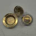 Mudder 3 Pcs Kitchen Sink Drain Strainer and Stopper Stainless Steel Garbage Disposal Plug with Handle Universal Anti-Clogging Kitchen Sink Filter Sieve Basket Strainer(Light Gold)