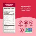 Califia Farms - Pure Black Medium Roast Cold Brew Coffee, 32 Oz (Pack of 6), 100% Arabica, Shelf Stable, Plant Based, Vegan, Gluten Free, Non GMO, Sugar Free, Iced Coffee