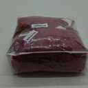 WEERRW Velvet Stretch Chair Sofa Slipcover - 2 Pieces Luxury Soft Velvet Plush Couch Cover Furniture Protector with Elastic Bottom for Pets, Machine Washable, Burgundy, Small