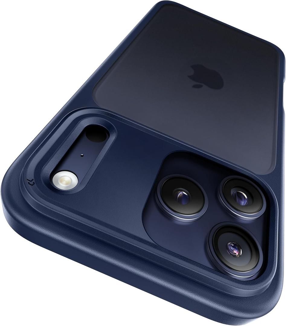 CASEKOO Armor Shockproof Designed for iPhone 17 Pro Case [16FT Military Grade Protection] Matte Finish Protective Phone Case Anti-Fingerprint Thin Slim Hard Cover for iPhone 17 Pro - Deep Blue