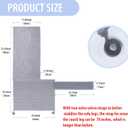 Cat Scratch Couch Protector with Natural Sisal for Protecting Couch Sofa Chair Furniture 23.6" L*19.7" W(Smoke Gray, Right Hand)