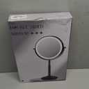 Makeup Mirror with Lights, 1X/30X Lighted Magnifying Mirror Height Adjustable, 3000mAh Rechargeable Double Sided Vanity Mirrors with 3 LED Lighting and Adjustable Brightness for Desk Women Gift (Brushed Nickel)