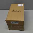 Wellmet BlackGold 6"x 6"x10" Lampshade, No Assembly Required, Classic Modern Lamp Shade for Table Lamp, Bedside Lamp, Floor Lamp, Fabric Drum Lampshade, Spider Fitter