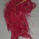 ColorGround Long Straight Hot Pink Cosplay Wig with 2 Ponytails for Halloween Party Costume (Hot Pink)
