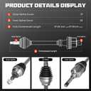 Front left & Right CV Axle Shaft Assembly 2.5L FWD Fits for Ford Escape S 2013 2014 2015 2016, for Escape SE 2015 2016, 1 Pair of CV Axle Shaft Assembly