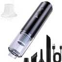 IFTHFOUR Computer Vacuum Cleaner Cordless, Strong Suction & Blowing 4-in-1 Handheld with Multi-Nozzles, Washable Filter - Rechargeable Mini Vac for Keyboard, Car, Desk, Pet Hair Cleaning