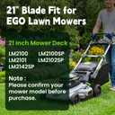 21" Lawn Mower Blade, AB2100 Replacement Mulching Blades for EGO Electric Lawn Mowers LM2102SP/LM2100SP/LM2142SP/LM2101/LM2100