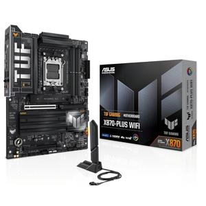 ASUS TUF Gaming X870-PLUS WiFi AMD AM5 X870 ATX Motherboard, 16+2+1, 80A SPS Power Stages, DDR5, PCIe 5.0 Ready, Four M.2 Slots, Wi-Fi 7, 2.5Gb LAN, HDMI, USB4® 40Gbps, SATA 6 Gbps, USB 20Gbps Type-C