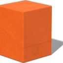 Ultimate Guard RTE Boulder 100+, Deck Case for 100 Double-Sleeved TCG Cards, Orange, 97% Renewable, Made in Germany, Secure & Durable Storage