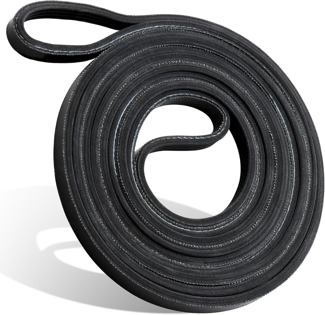 S2U 341241 Dryer Belt for Whirlpool/Amana/Kenmore/Maytag, Ultra Durable Replacement for Drum Belt 8066065 AP2946843 W10127457 FSP341241 33002535 26000341241, Fix Tumbling Heating Noise for DIY Repair