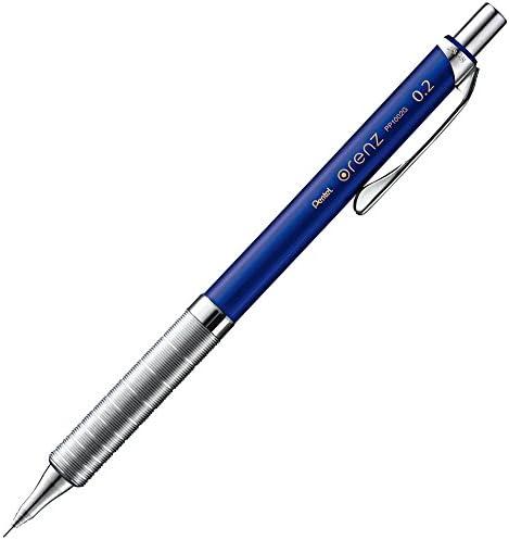 Pentel Mechanical Pencil, Orenz, with Metal Grip, 0.2mm, Navy (XPP1002G-C)