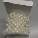 12mm Pearl Beads String, Ivory Pearls for Crafting Imitation Decorative Beads Garland 5.5 Yds, Wedding Party Valentine Christmas Tree Decorations (12mm/4.9m)