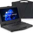 MUNBYN 15.6" Rugged Laptop Windows 11 Pro, Intel i5-1135G7, 16GB+512GB, Heavy Duty Laptop, Wi-Fi 6, 4G LTE Rugged Laptop Computer, 700Nit Outdoor Laptop, 6300+1750mAh Dual Battery, 2Y Protection(New)
