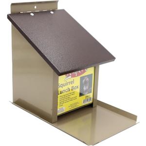 Zenport Z38079 Squirrel Lunch Box Hopper Squirrel Feeder - Helps Divert Squirrels Away from Dedicated Bird Feeders