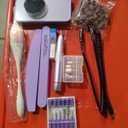 Electric Nail Drill Professional 50000RPM, Fast Removal Electric Nails Drill, 6000mAh Rechargeable Portable Nail Drill Machine for Acrylic Gel Nails, Manicure Polishing for Salon Home, Purple