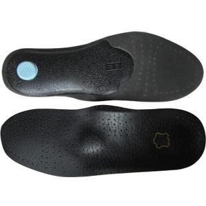 Black Leather Insoles for Men Orthotic Insoles for Flat Feet Plantar Fasciitis Thin Shoe Soles for Arch Support Shoe Inserts Cushion Pad for Metatarsal Pain Relief, Mens 10.5-11 M US