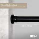 Room/Dividers/Now Tension Curtain Rod, Adjustable Heavy-Duty Tension Rod No Drilling Required, 120-150 Inches, Black Curtain Rods with Strong Hold and Easy Setup for Windows, Closets and Spaces