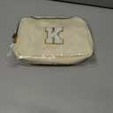 2025 Graduation Gifts for Her Women Girls,Personalized Belt Bag Waist Packs Trendy Fanny Pack Crossbody Bags,Initial White A,Cream Bag