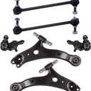 6pc Set Front Suspension Kit Sway Bar Lower Control Arm and Ball Joint Lower Ball Joint Replacement for Lexus ES300 ES330 RX330 RX350 RX400h,for Toyota Avalon Camry for Highlander Solara
