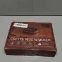 SWEETFULL Coffee Mug Warmer, 36W Electric Cup Warmer for Desk with 3-Temp Settings Advanced Temperature-Controlled Heating Coffee Gifts Accessories for Women Men Milk, Tea, Candle - Wood