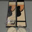 Modern Art Wall Candle Holder, Abstract Face Candle Sconce Set of 2, Wall Decor, 16.5 x 4.33 Inch (Boho) (Black,pink)