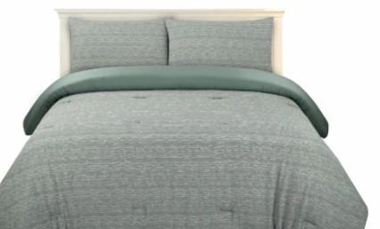 Modavari Home Fashion Luxe Jacquard Comforter Set Full/Queen ,3 Piece ,Green