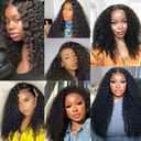 Curly Clip in Hair Extensions for Black Women Brazilian Virgin Human Hair Clip in Extensions Kinky Curly Clip ins Human Hair 8Pcs 120g 14inch Natural Black