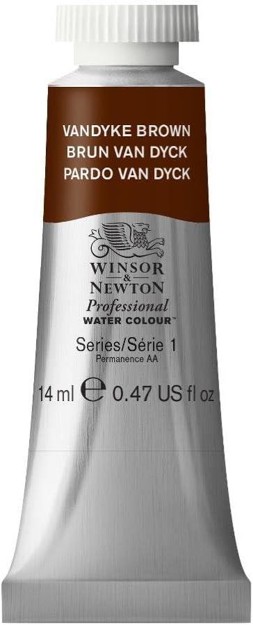 Winsor & Newton Professional Water Colour Paint, 0.47-oz Tube, Vandyke Brown