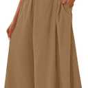 KIRUNDO Summer Dresses for Women 2026 Halter Maxi Wedding Guest Party Cocktail Semi Formal Elegant Classy Long Sundress