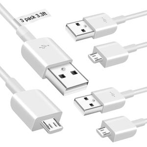 Micro USB Cable Charger 3 Pack 3.3FT for Samsung, Phone Micro USB Charger Cord Compatible with Xbox One,PS4,Power Bank,Kindle, Tablet