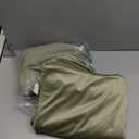 Lazzzy Velvet Blackout Curtains Thermal Insulated Room Window Drapes Super Soft Luxury Curtains for Living Room Bedroom Rod Pocket 2 Panels, Olive Sage, 52" W x 84" L