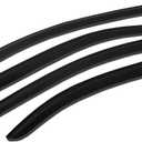 Tuningpros WV-436 Outside Mount Window Visor Deflector Rain Guard Dark Smoke 4-pc Set, Compatible with 2004-2009 Toyota Prius