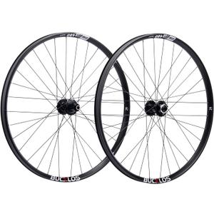 BUCKLOS 27.5/29 inch Thru Axle Boost MTB Wheelset, Front 15 * 110mm Rear 12 * 148mm Disc Brake Mountain Bike Wheel, AL6061 32H 1.9/2.5 Double Wall Clincher Dual, Fit 8 9 10 11 Speed Cassette XC AM DH (1 Pair Wheels)