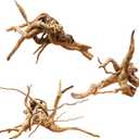 Hamiledyi 6-8in Aquarium Driftwood 3PCS Reptile Spider Wood Assorted Branches Natural Trunk Driftwood Tree Fish Tank Decoration
