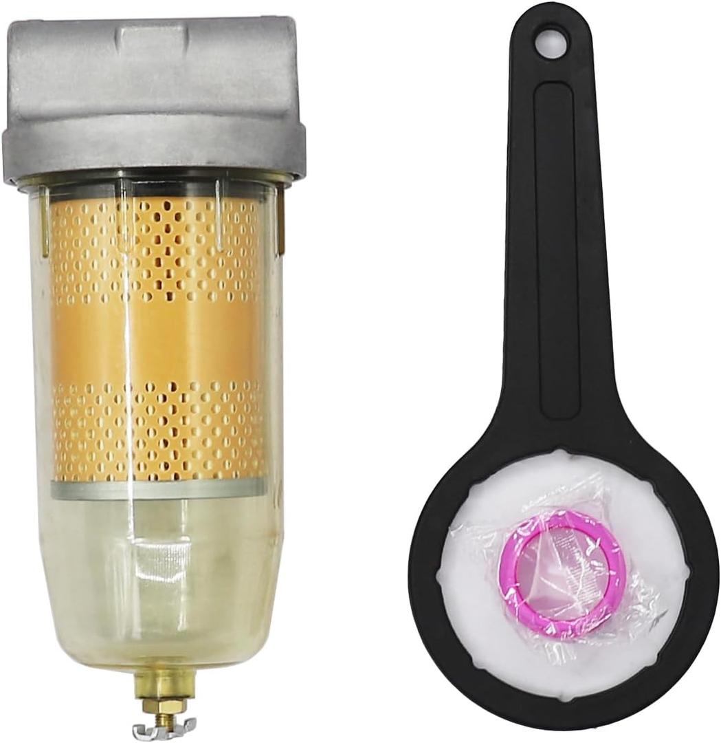 496 Fuel Tank Filter Assembly Gasoline and Diesel Water Separate 30 Micron Max 25 Gpm 150 Psi B10-AL