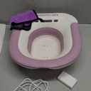 Electric Sitz Bath, Unisex Foldable Sitz Bath for Toilet Seats, Sitz Bath for Postpartum Care and Hemorrhoids, Non-Slip & High Water Flow (Purple)