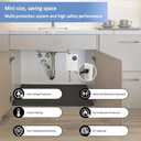 110V Tankless Water Heater Electric, 3000W Compact Water Heater Under Sink, Conveniently Convertible Between Fahrenheit and Celsius