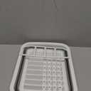 BNYD Plastic Collapsible Dish Drying Rack, Foldable Dinnerware Drainer Organizer for Storage,Kitchen